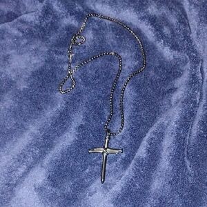 Silver Cross Pendant Necklace